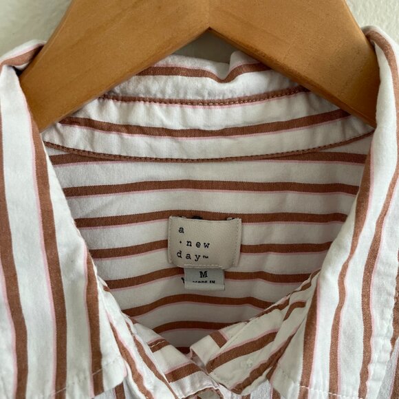 A New Day Oversized Striped Button Down - Picture 3 of 8